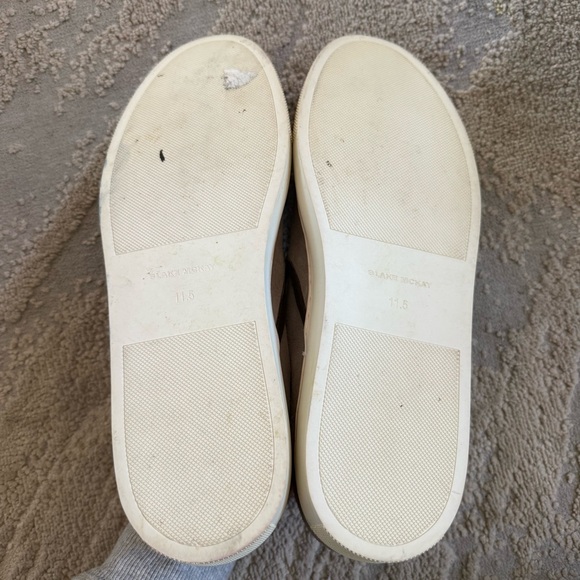 Blake McKay Slip On Loafer Sneaker gray Brown Leather Elastic Side 11.5 - Picture 9 of 11